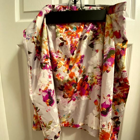The Limited Floral A-Line Skirt with Front Pleats - Picture 2 of 3